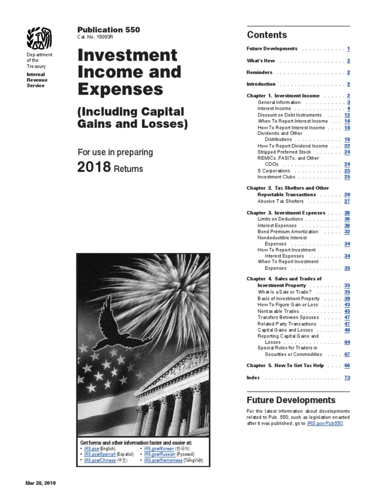 Investment and Expenses (Including Capital Gains and Losses
