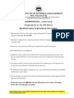 Assignments For3rd Sem PGDMM PGDSCM&L 2 Years Course Jul Dec 2019 PDF