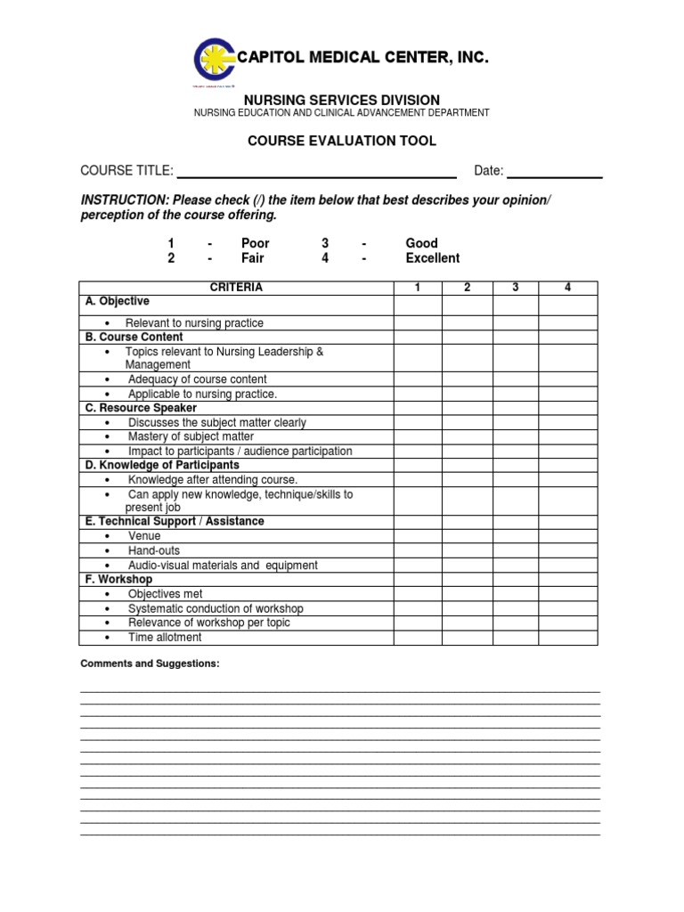 Capitol Medical Center, Inc.: Nursing Services Division | PDF | Nursing ...