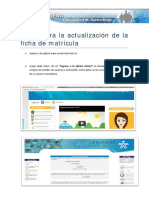 Tutorial para Actualizar Ficha de Matricula PDF