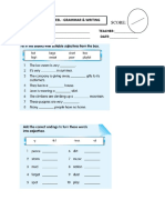 Esl - Grammar & Writing: Score