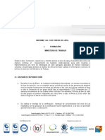 Informe de Gestión Formación Ministerio de Trabajo - Diciembre