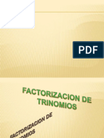 Factorización de Trinomios