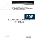 Balance Eléctrico de Un Ropax