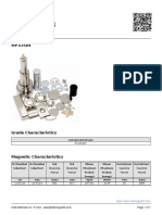 HP33UH Magnets Grades Data