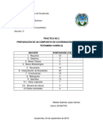 Compuesto de Coordinación, Sulfato de Tetramino Cobre II