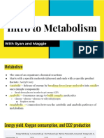 Lecture 11 & 12 Intro To Metabolism PDF