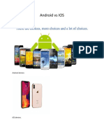 Android Vs IOS I.: Variety