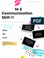 Etiquette & Communication Skill by Yunike Hardhiyanti (UBM) - Pertemuan 2