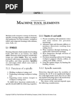 Machine Tool Elements - Guideways and Spindles