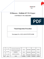 Visual Inspection Procedure 0222 160 P PT PTJ 0008