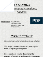 An Automated Attendance Solution: Attendor