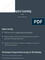 Inquiry Learning: by Luke Ericson