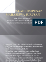 HMJ Adalah Himpunan Mahasiswa Jurusan