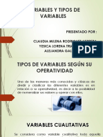 Variables y Tipos de Variables