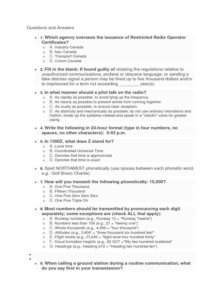 Radio Operator Exam Prep | PDF | Radio | Communication