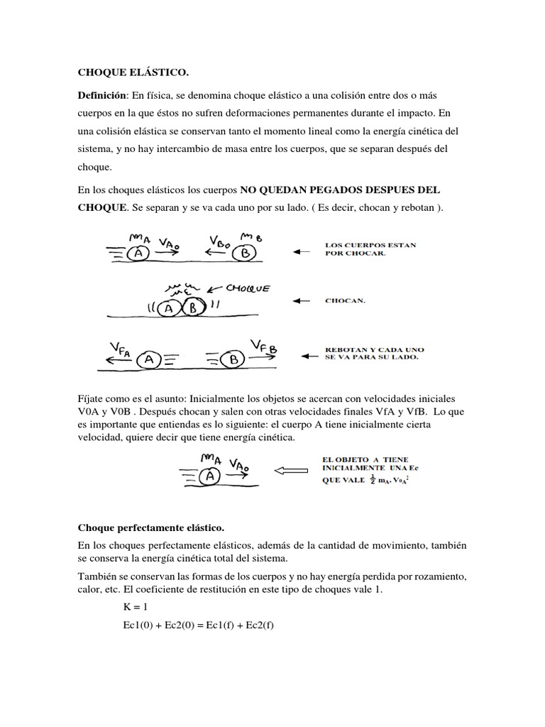 Choque Elástico | PDF