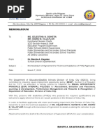 Memorandum: Schools Division of Cebu City