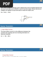 Parameters of Opamp