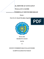 Wallace Sayre - Perbedaan Sistem Birokrasi
