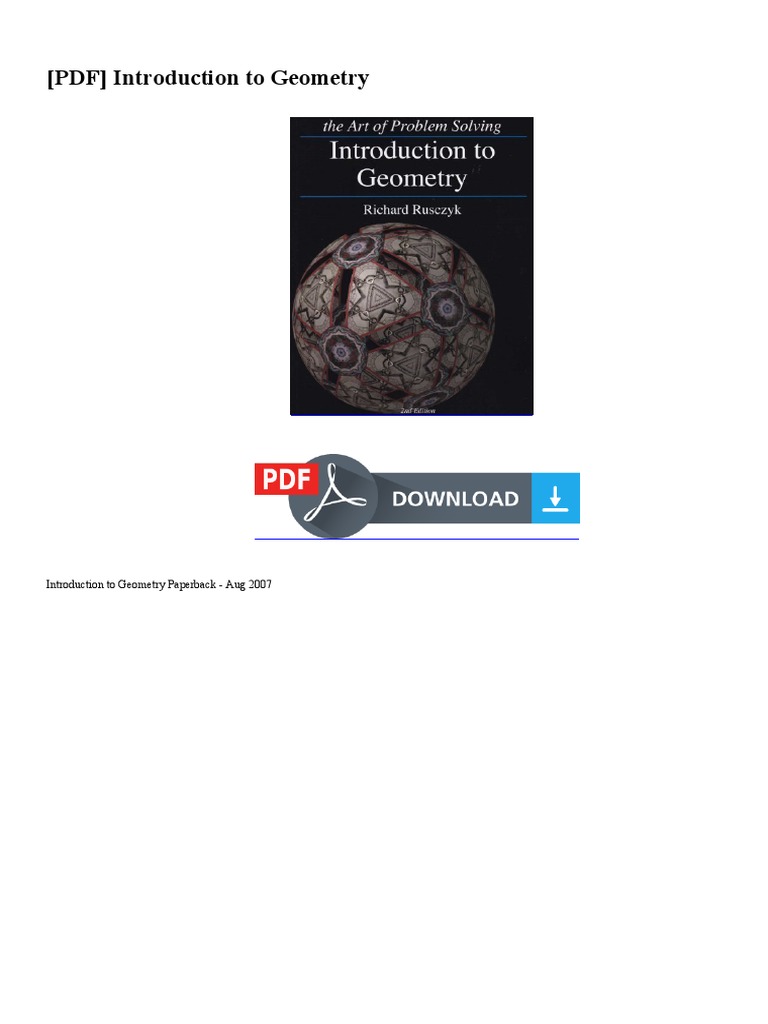 Introduction To Geometry | PDF | Line (Geometry) | E Books