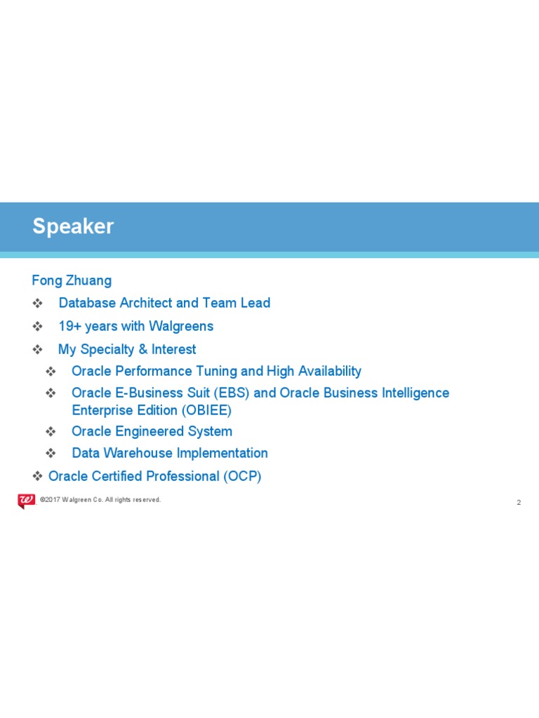 Speaker 2 ©2017 Walgreen Co. All Rights Reserved PDF