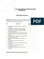 Instrumento de Validación Con Población para Infografías