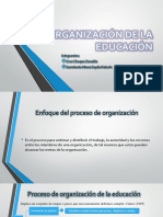 Organización de La Educación