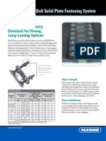 Flexco Bolt Solid Plate Fastening System: The Cement Industry Standard For Strong, Long-Lasting Splices