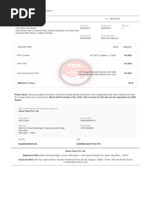 Payment Receipt