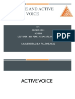 Passive and Active Voice: Universitas Iba Palembang