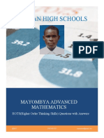 Marian High Schools: Mayombya Advanced Mathematics