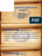 Approaches To Curriculum Design New