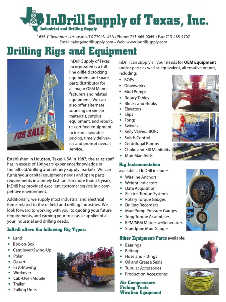InDrill Oil and Gas Products Catalog | PDF