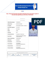 Note: Please Download The Antecedent Verification Form and Submit 2 Copie's of The Same Duly Signed by You at The Time of Verification