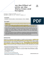 An Update On The Effect of Clinical Mastitis On The Welfare of Dairy Cows and Potential Therapies