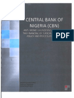 CBN Anti-Money Laundering - Combating The Financing of Terrorism - Manual