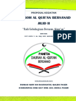 Proposal Dauroh Qur'an Jilid 2 Sept 2017