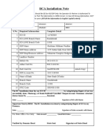 BCA Installation Note F1 New