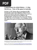 Sports Commentary Script Examples | PDF | Team Sports | Cricket