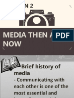 Lesson 2: Media Then and NOW