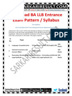 Allahabad BA LLB Entrance Exam Pattern / Syllabus Allahabad BA LLB Entrance Exam Pattern / Syllabus Allahabad BA LLB Entrance Exam Pattern / Syllabus