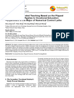 A Research of Blended Teaching Based On The Flipped Classroom Model Applies To Vocational Education - Experiment in The Major of Numerical Control Lathe