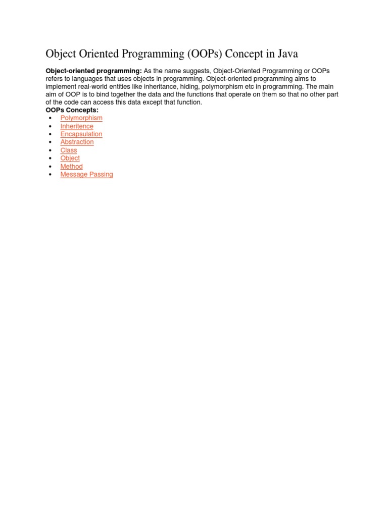 Object Oriented Programming | Download Free PDF | Inheritance (Object ...