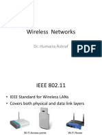 Wireless Networks: Dr. Humaira Ashraf