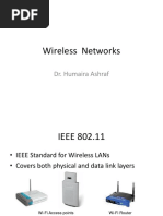 Wireless Networks: Dr. Humaira Ashraf