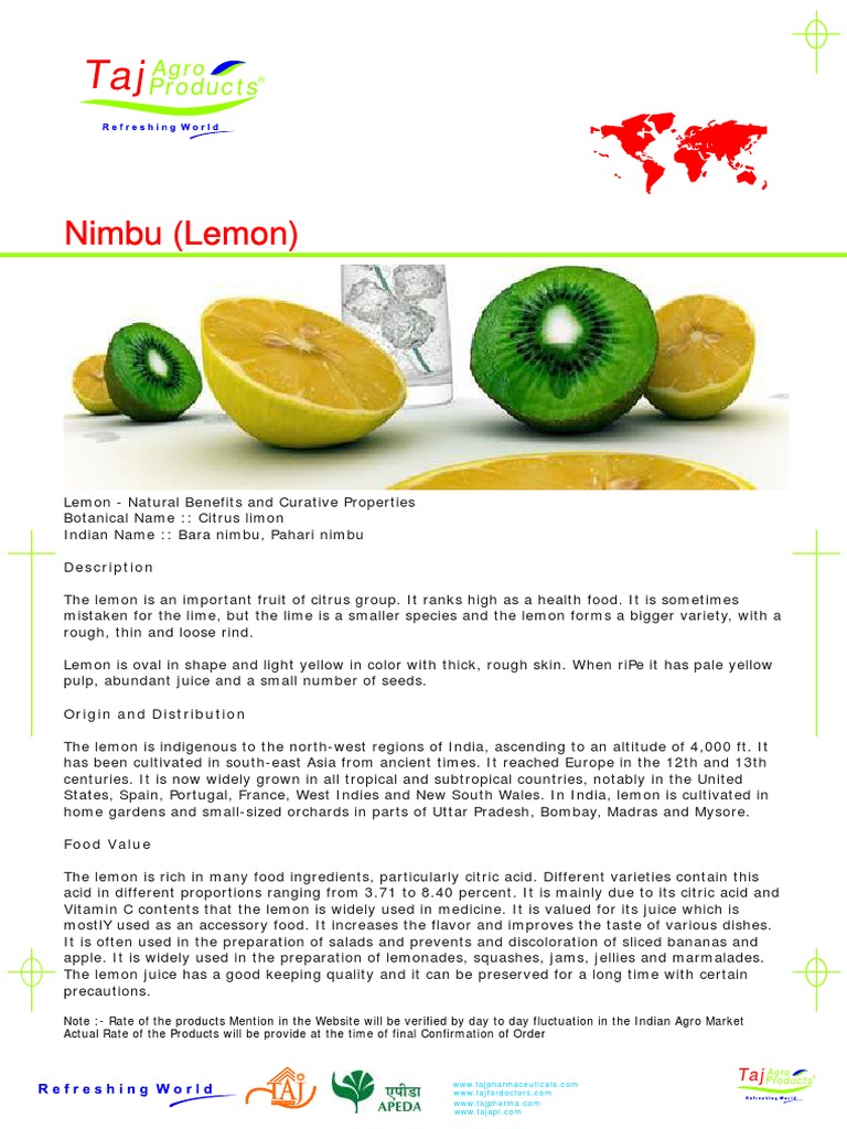 Lemon Research paper Lemon Food And Drink