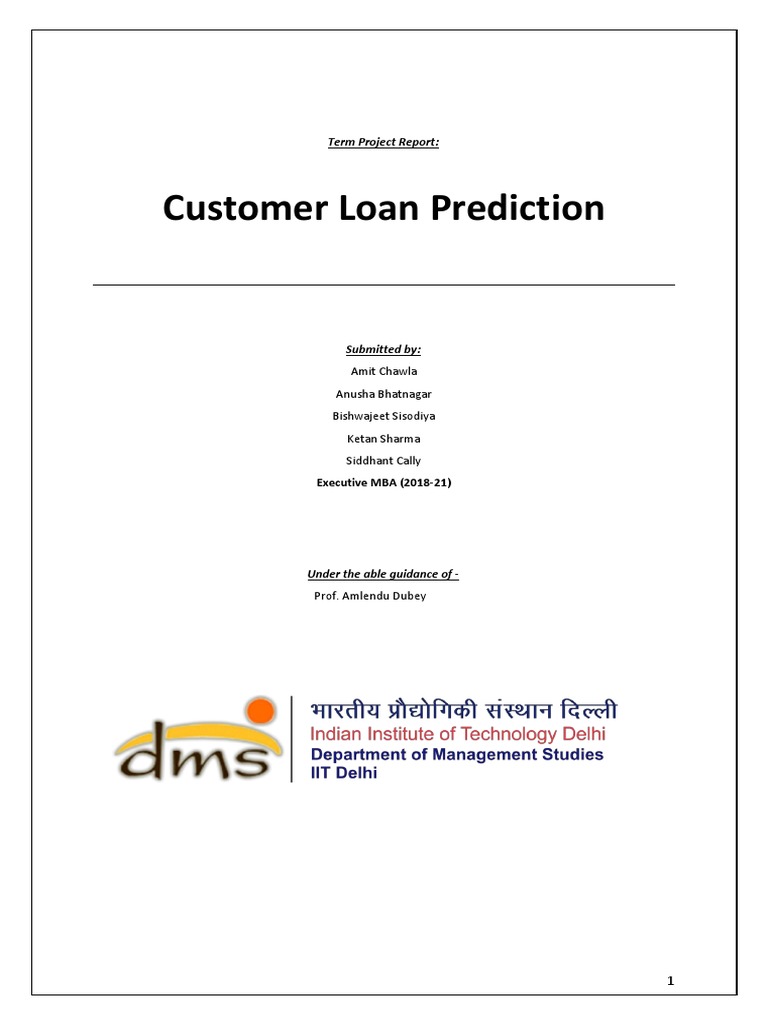 Loan Prediction Final | PDF | Statistical Classification | Logistic
