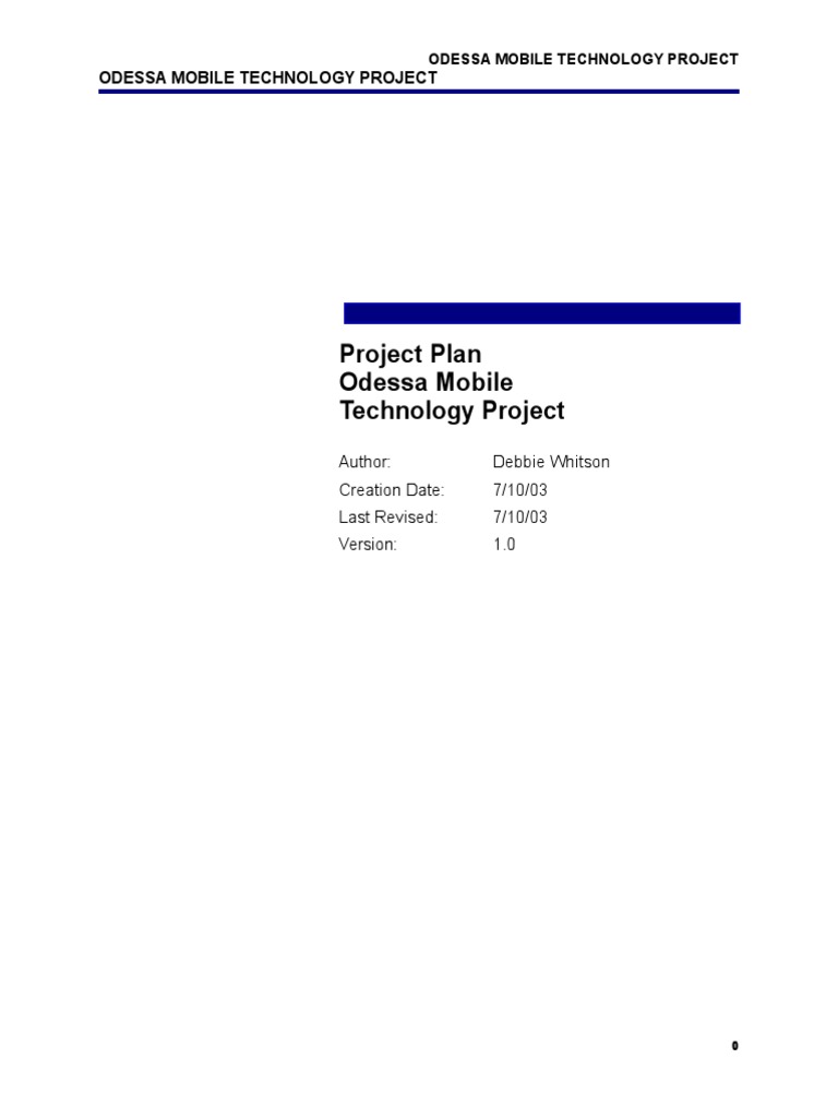 Sample Project Plan | PDF | Project Management | Business