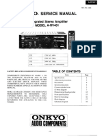 Onkyo ARV 401 Service Manual